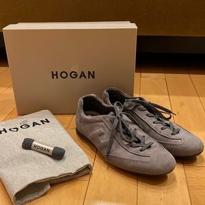 Hogan Olympia gray suede sneakers